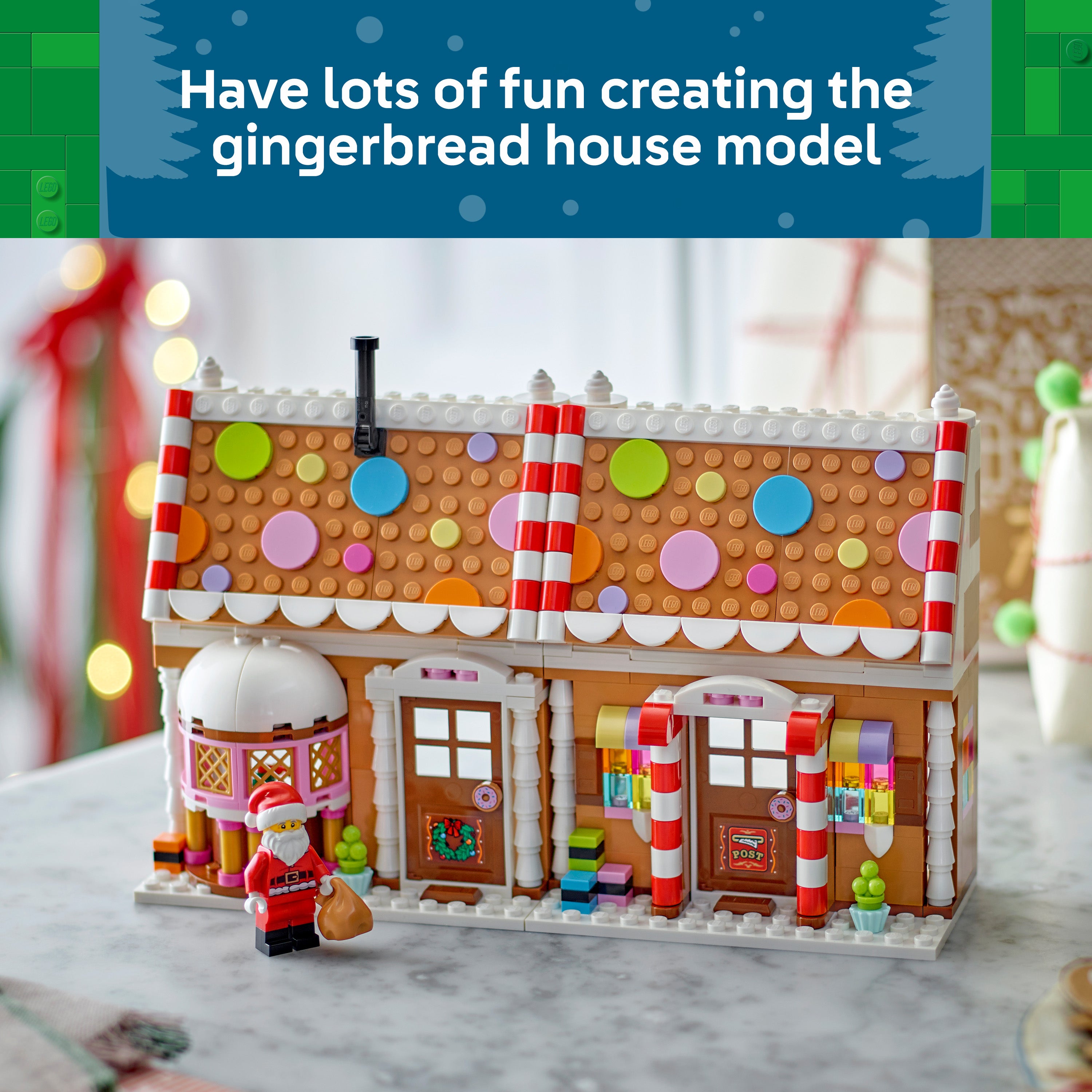 LEGO® Iconic Juligt pepparkakshus 40809