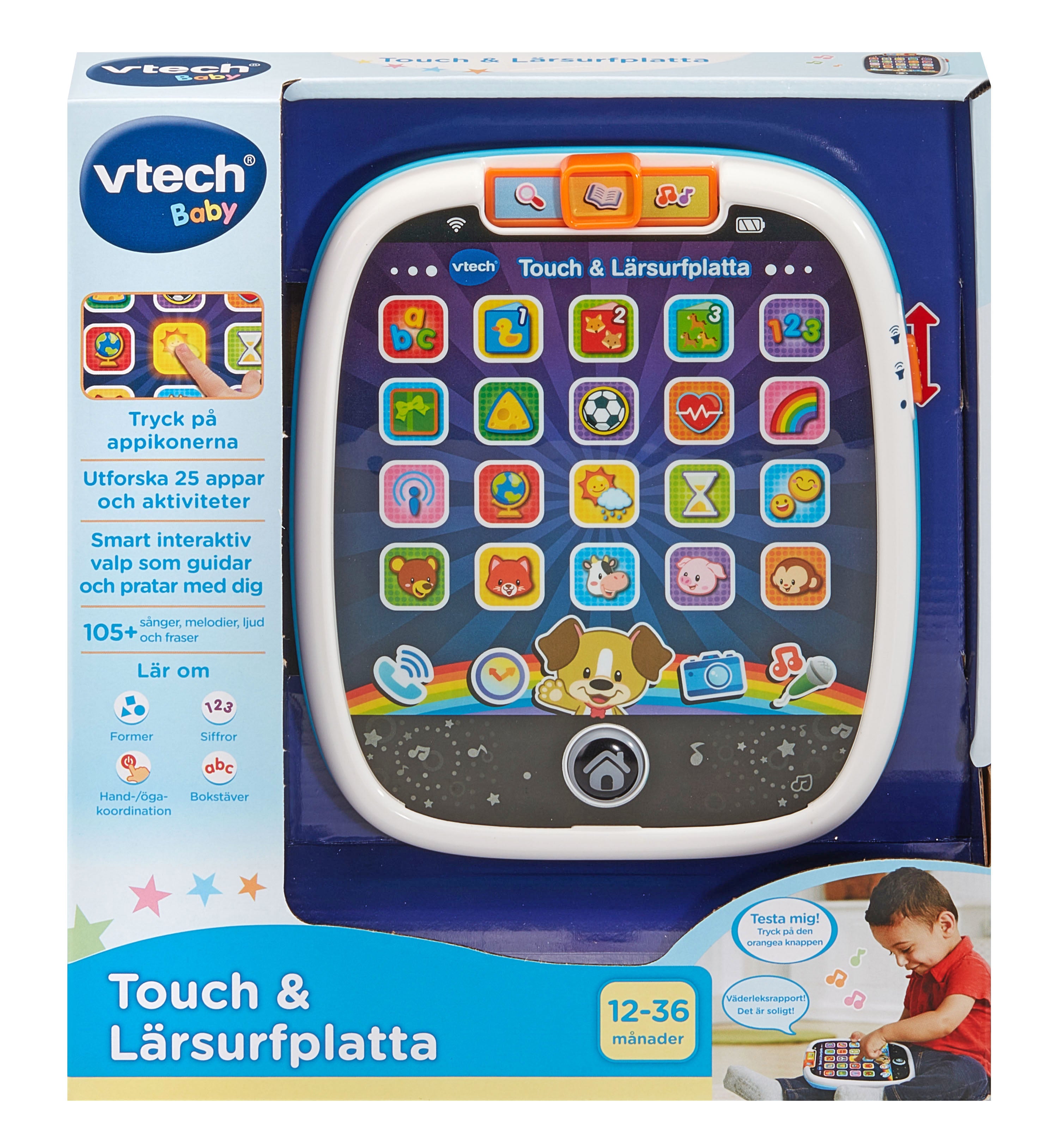 Vech Tablet Vtech Touch & Teach Tablet | Vtech - Lekia.se