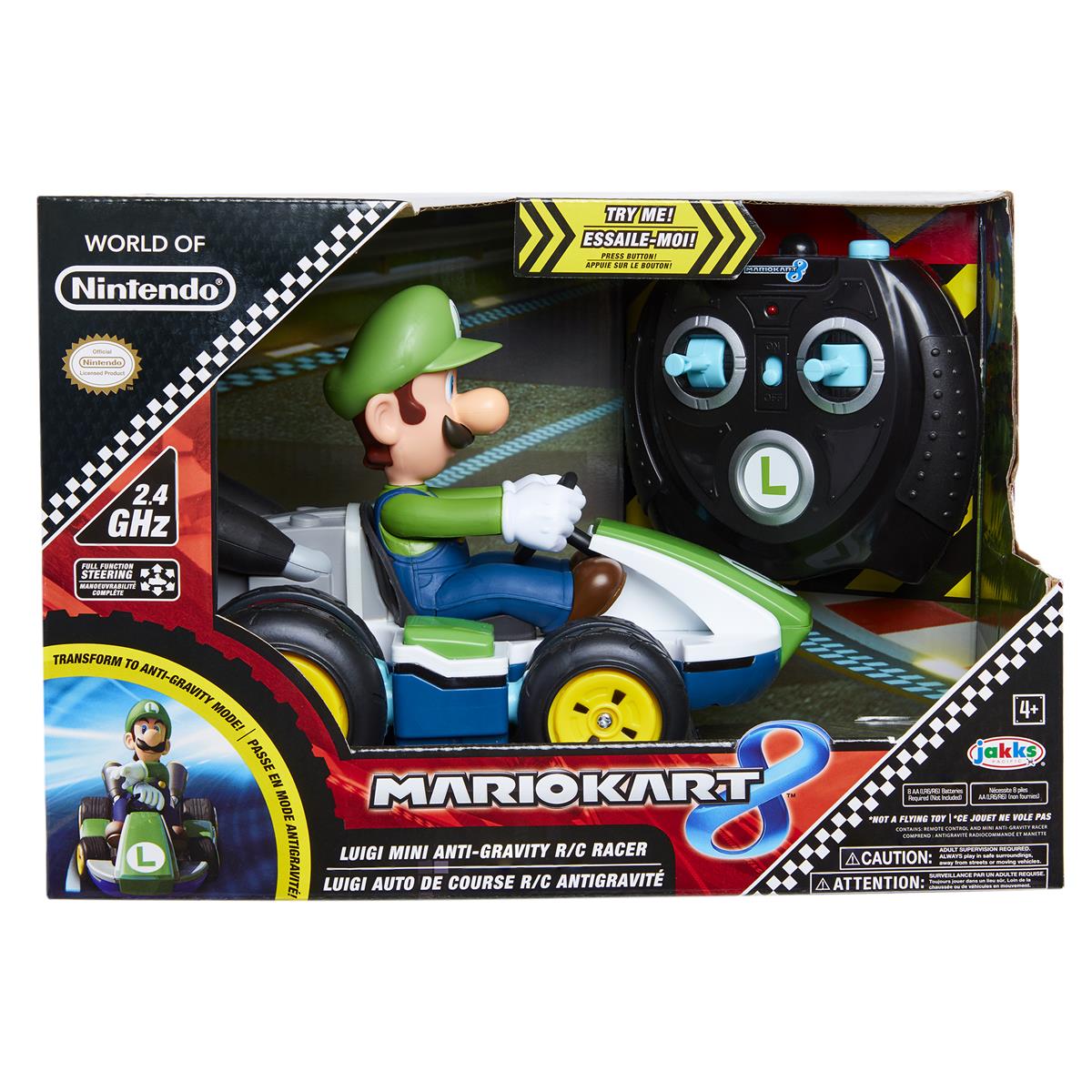 Mario Kart R/C Mini Anti-Gravity Racer Luigi
