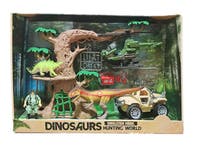 Animal Life - Dino kit med dinosaurier, bil , helikopter och