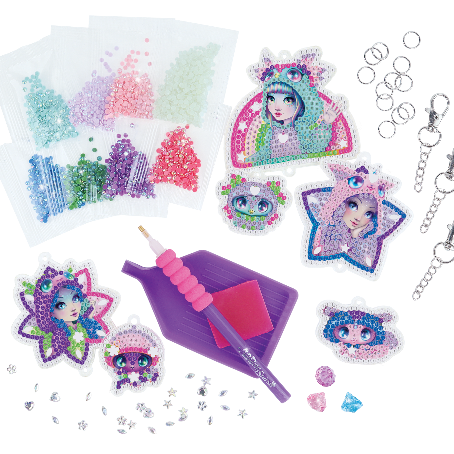 Nebulous Stars Dazzling Keychains Pyjama Party