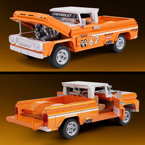 Mattel Brick Shop Hot Wheels Custom '62 Chevy Pickup byggset