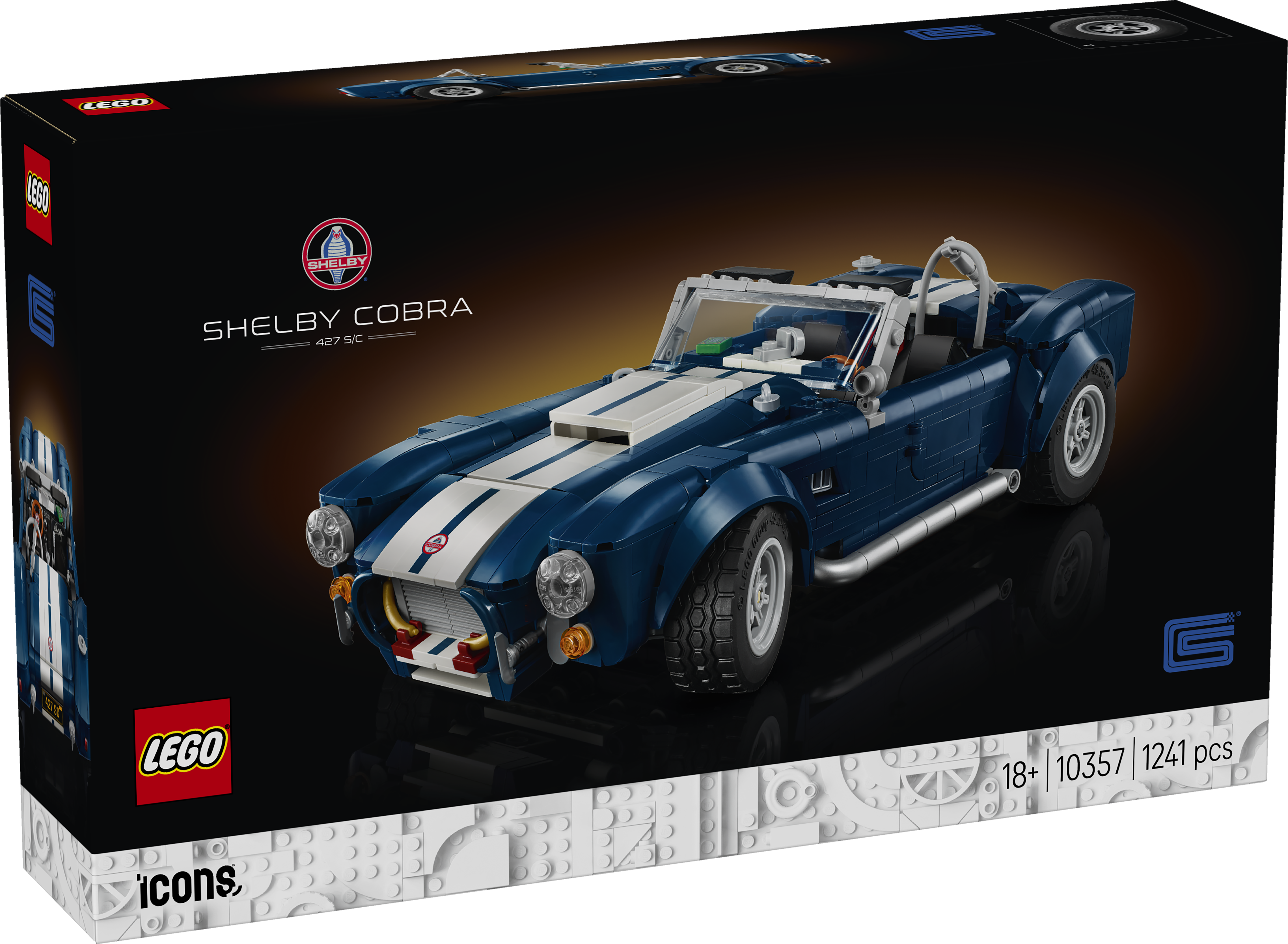 LEGO® Icons Shelby Cobra 427 S/C Bilset med samlarmodell för vuxna 10357