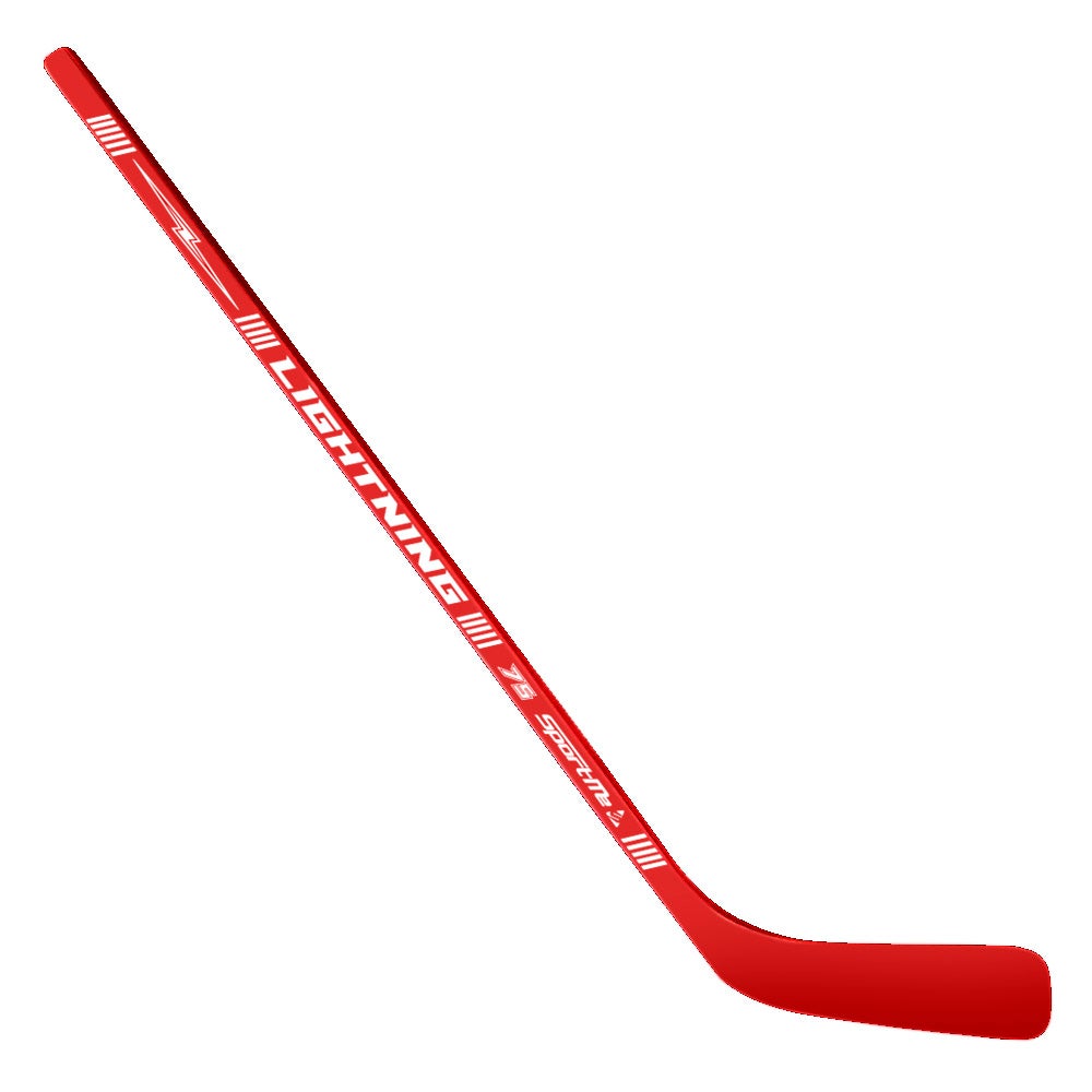 Hockeyklubba Trä Lightning, 75cm Röd/Vit
