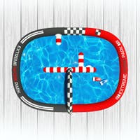 Sharper Image RC Hydro Park Racers med uppblåsbar pool