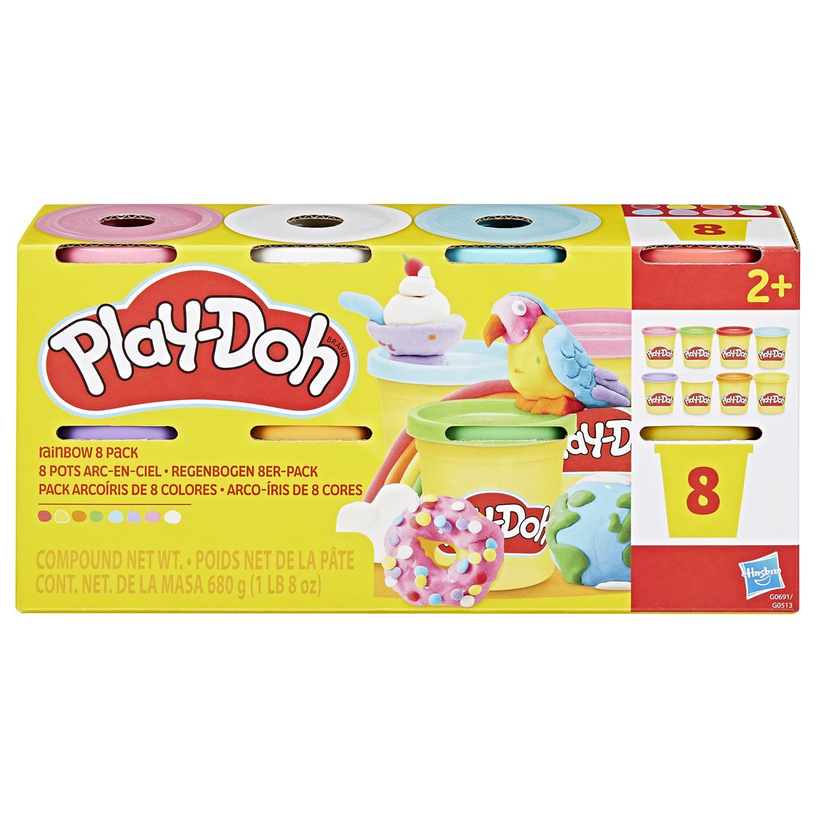 Play-Doh Lera 8 färger Regnbåge