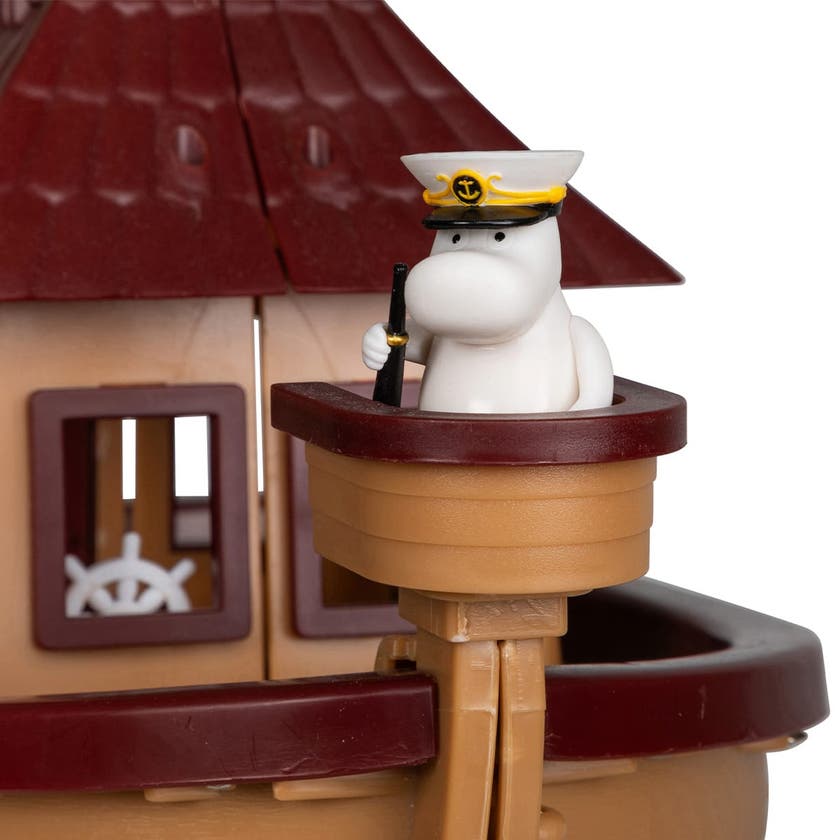 Mumin, skeppet Haffsårkestern och en figur