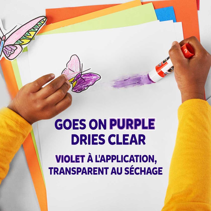 Elmer's 22 gram Disappearing Purple Glue stick