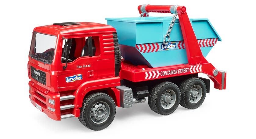 Bruder MAN TGA Skip container lastbil
