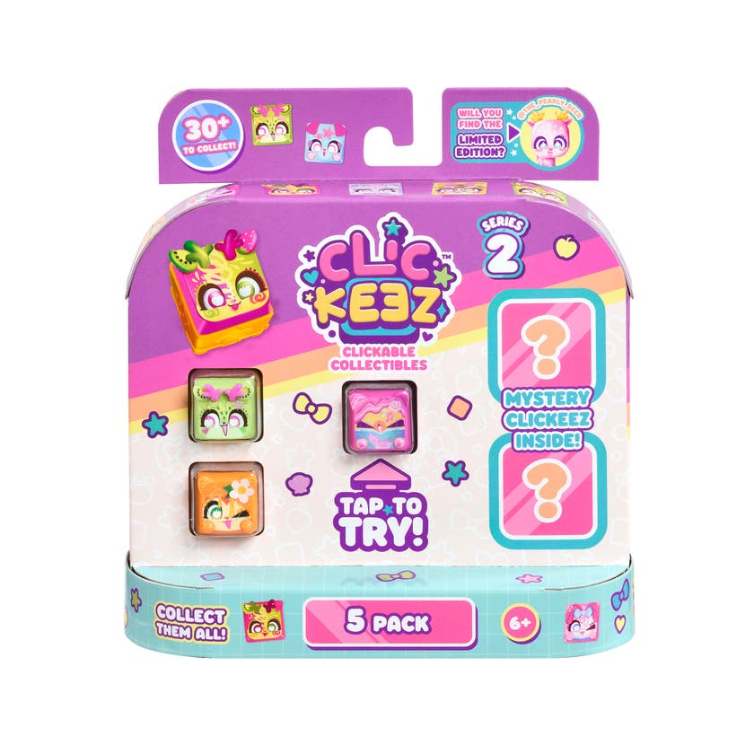 Clickeez Multipack Series 2 – 5 fidgets med klickljud