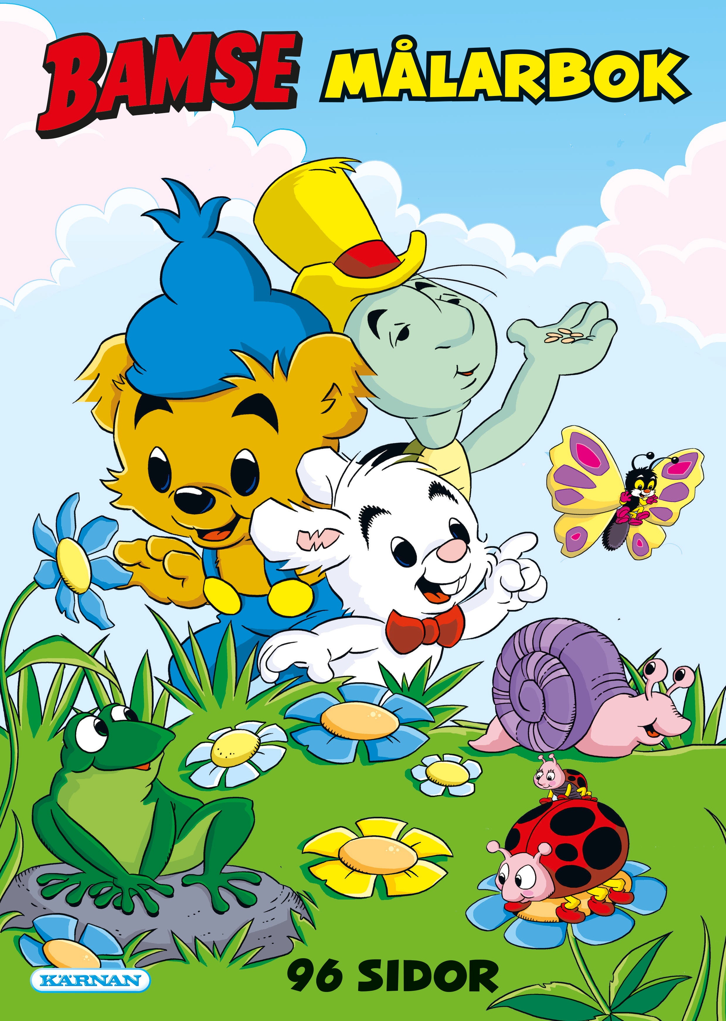 Bamse målarbok med 96 bilder