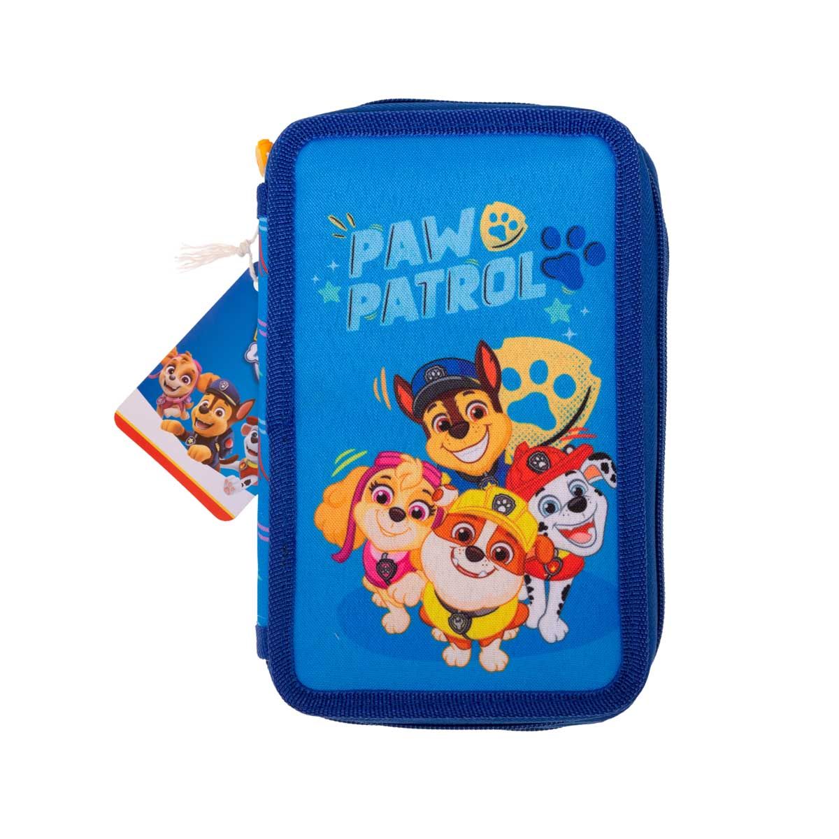 Paw Patrol, Dubbelt Pennfodral Med Innehåll