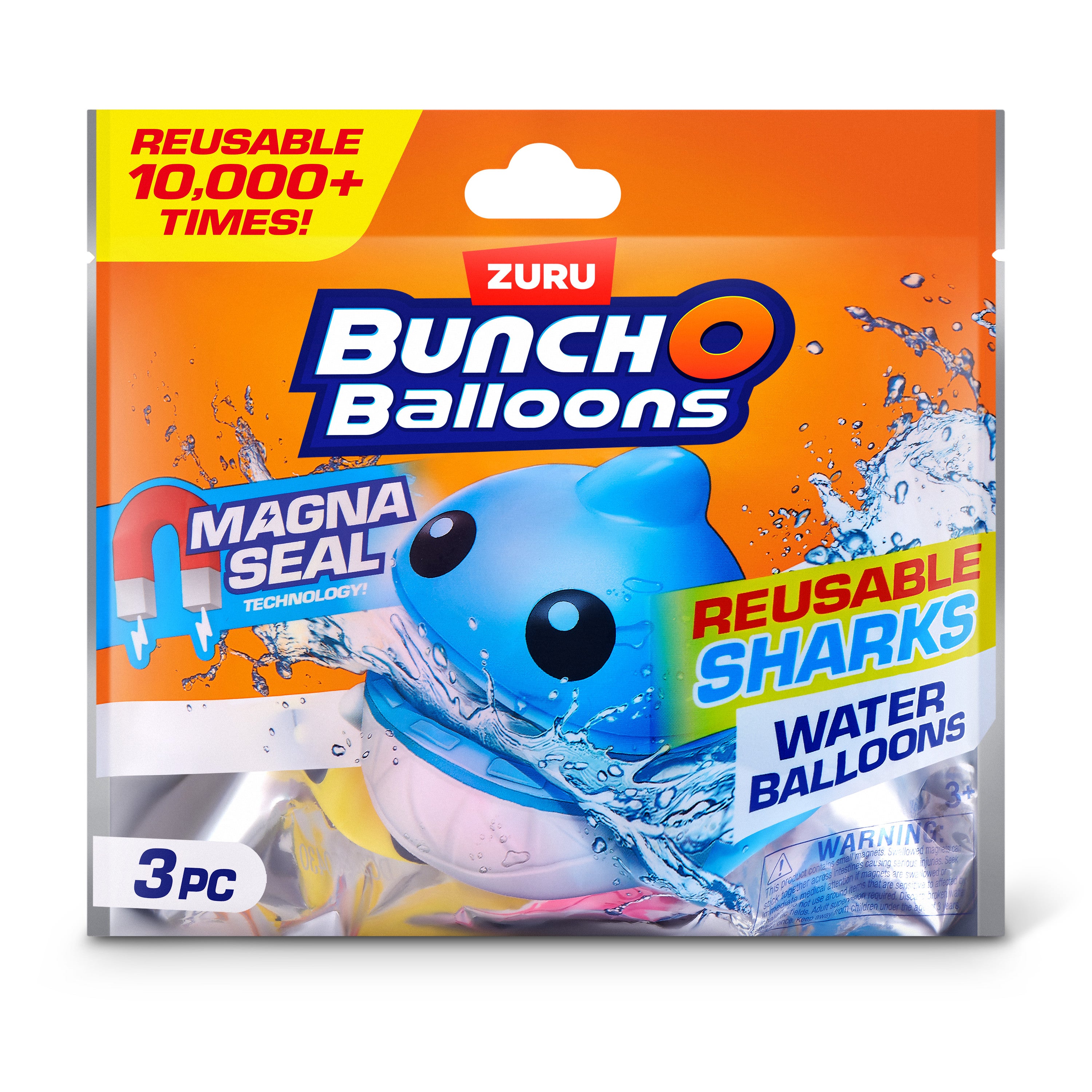 Bunch O Balloons - Reusable S1 Shark,3PK