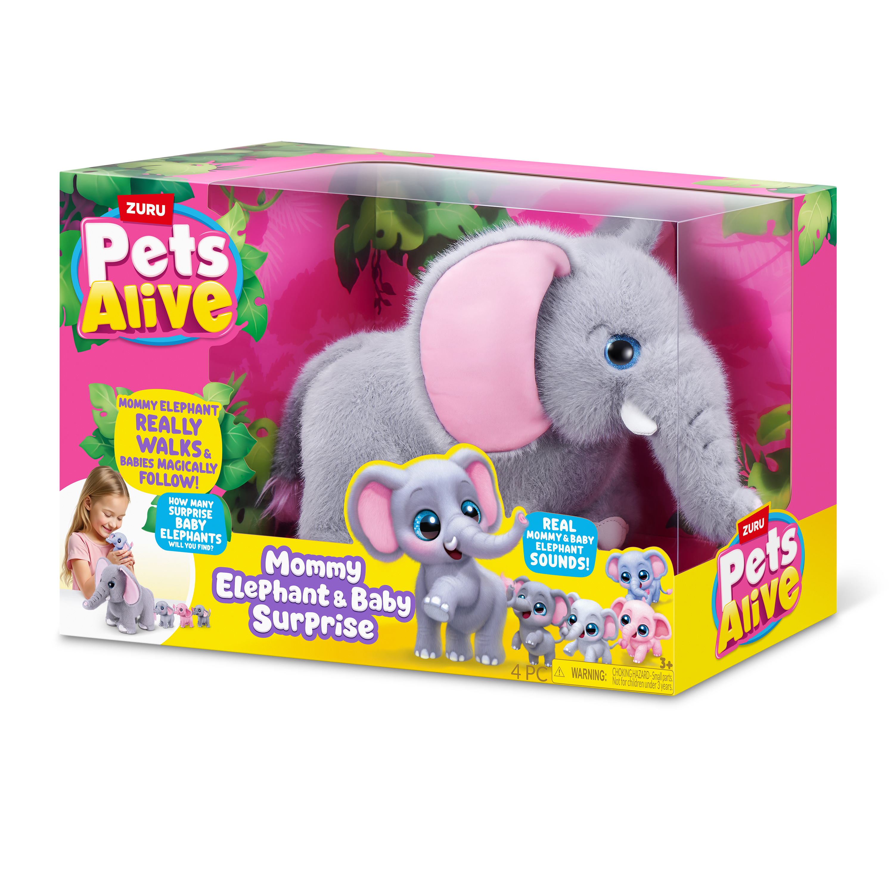 Pets Alive - Mommy & Baby Surprise Mommy Elephant