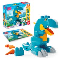MEGA BLOKS Build & Chomp Dinosaurie med rullande hjul