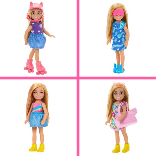 Barbie Chelsea-docka med garderob – lekset med kläder och accessoarer