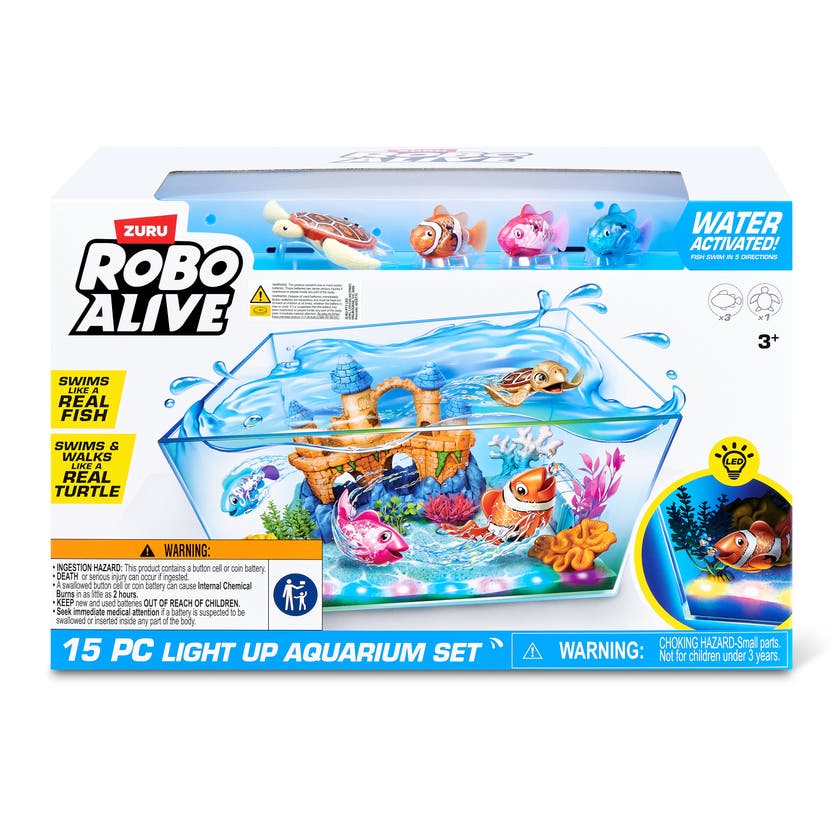 Robo Alive Light Up Aquarium Set