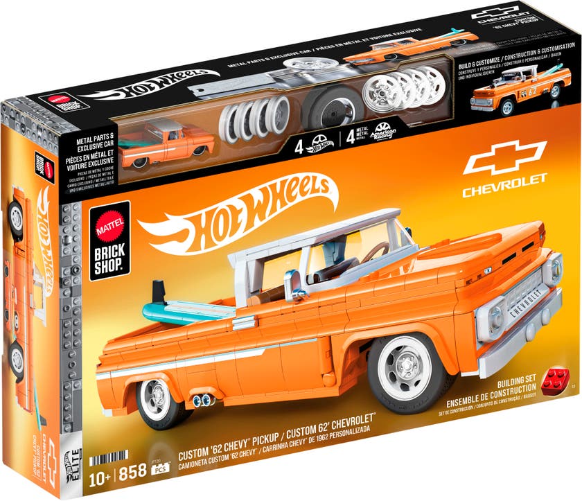 Mattel Brick Shop Hot Wheels Custom '62 Chevy Pickup byggset