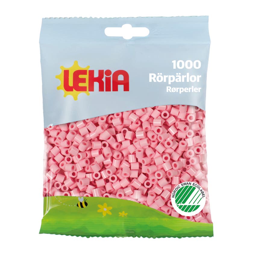 Rörpärlor 1000 st Ljusrosa