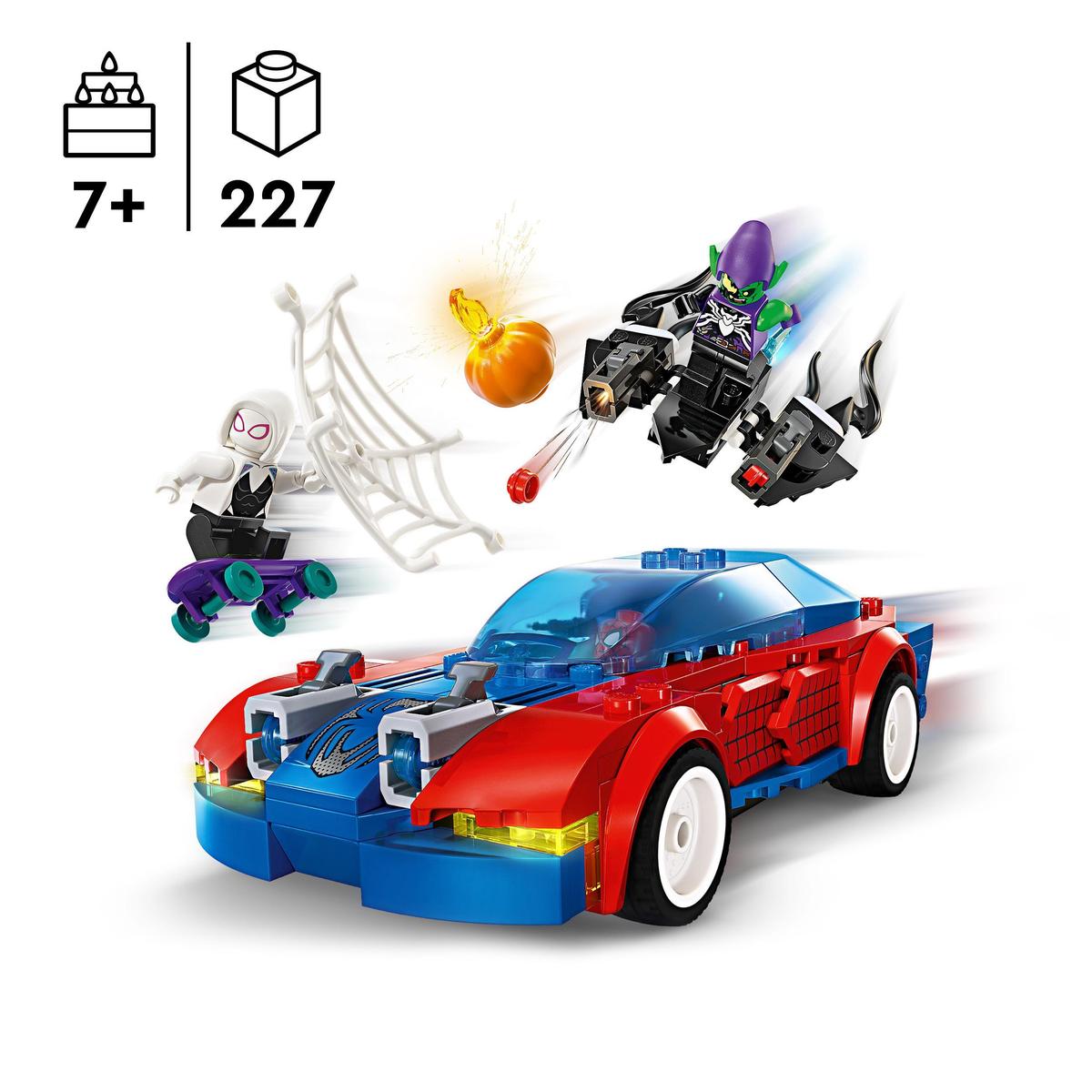 LEGO Marvel 76279, Spider-Mans racerbil & Venom Green Goblin