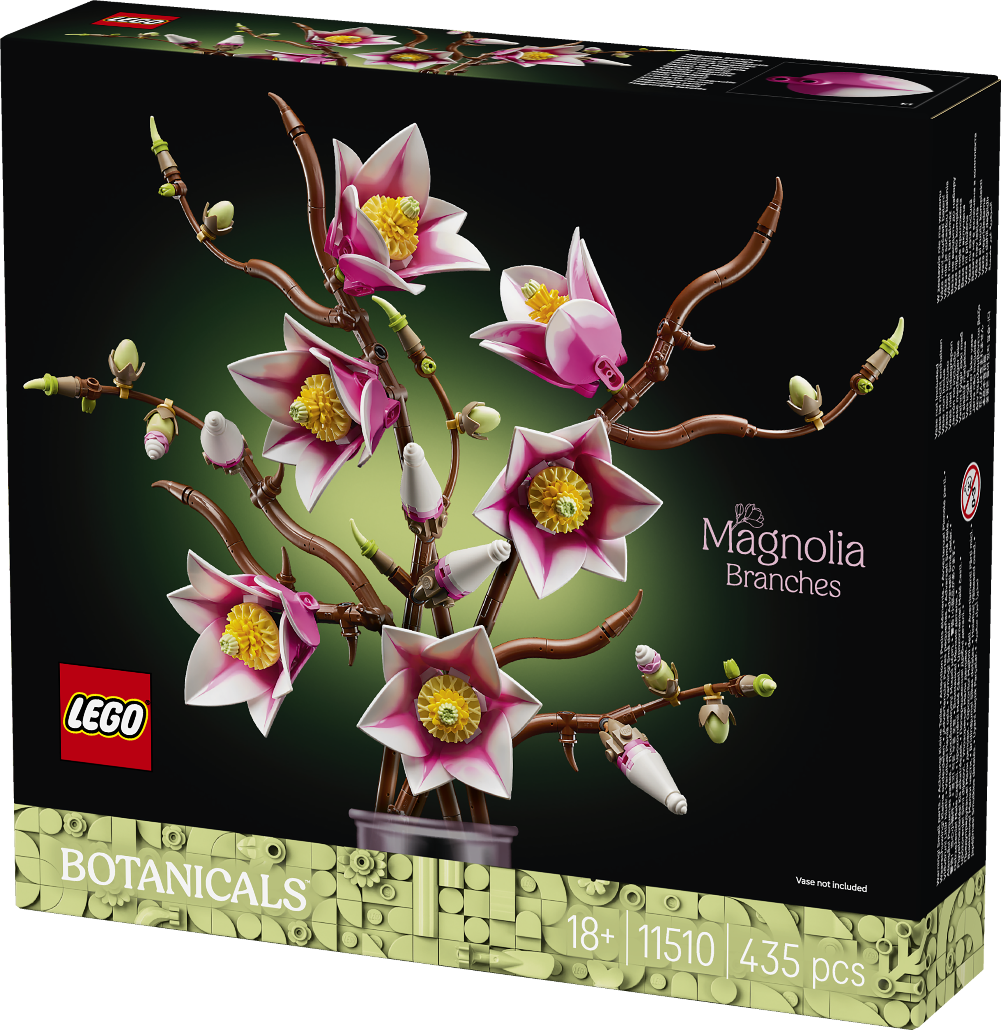 LEGO® Botanicals Magnoliagrenar Blomsterprydnad 11510
