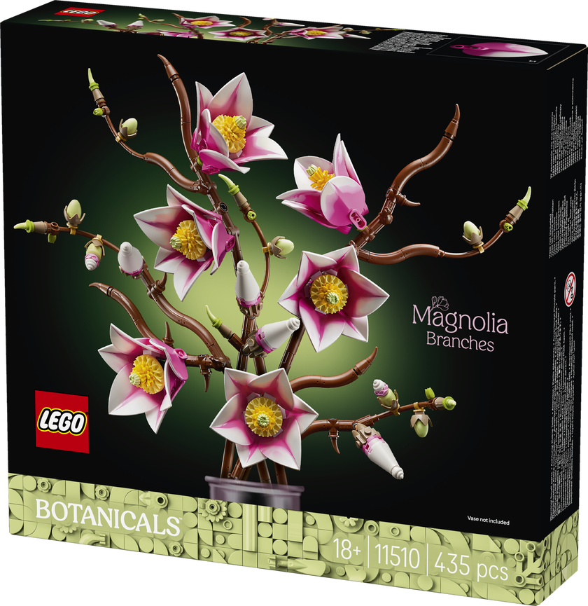 LEGO® Botanicals Magnoliagrenar Blomsterprydnad 11510