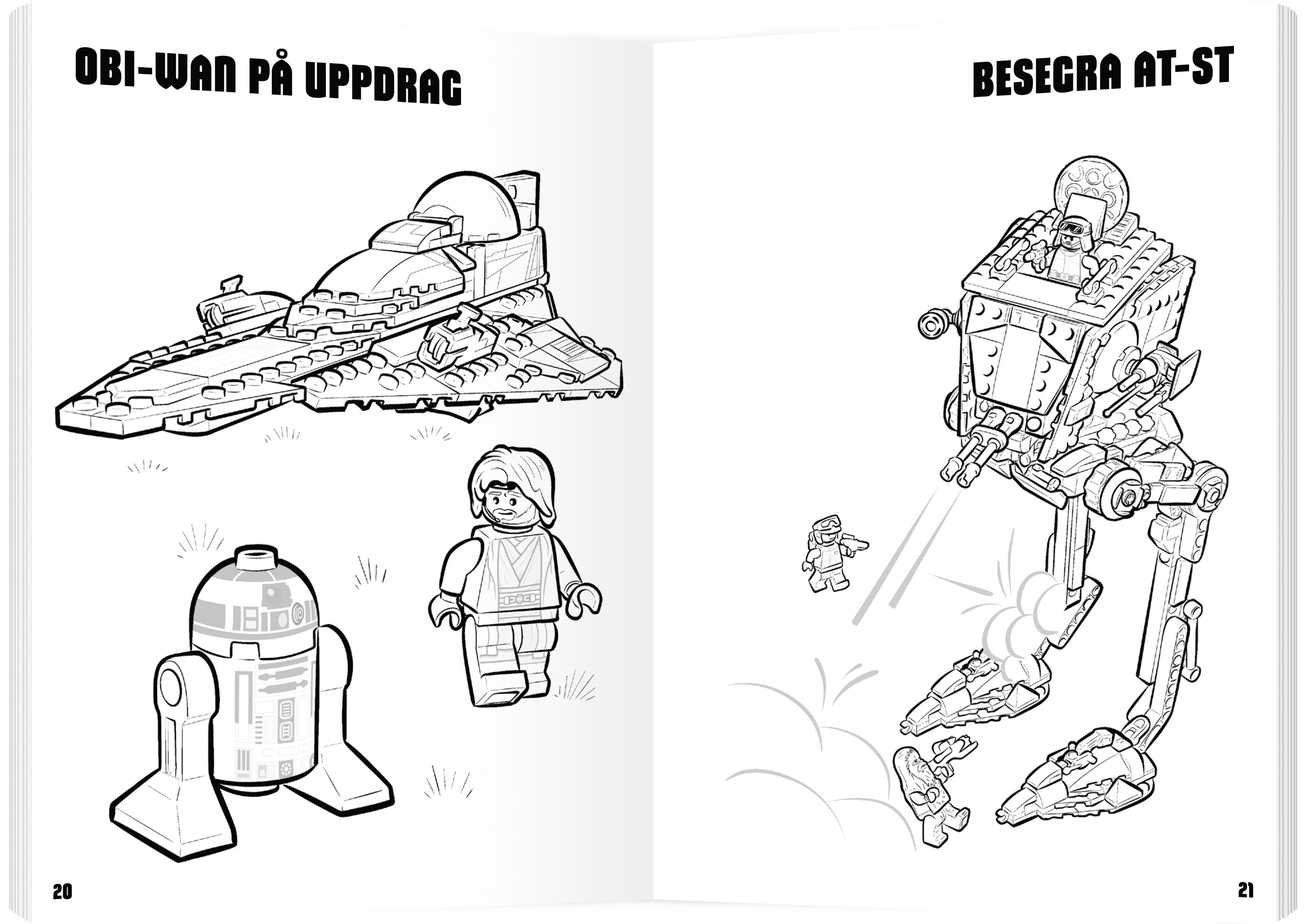 LEGO Star Wars målarbok med 32 sidor
