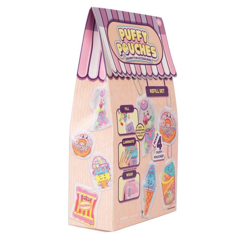 Puffy Pouches refillkit – gör 4 klämvänliga squishys