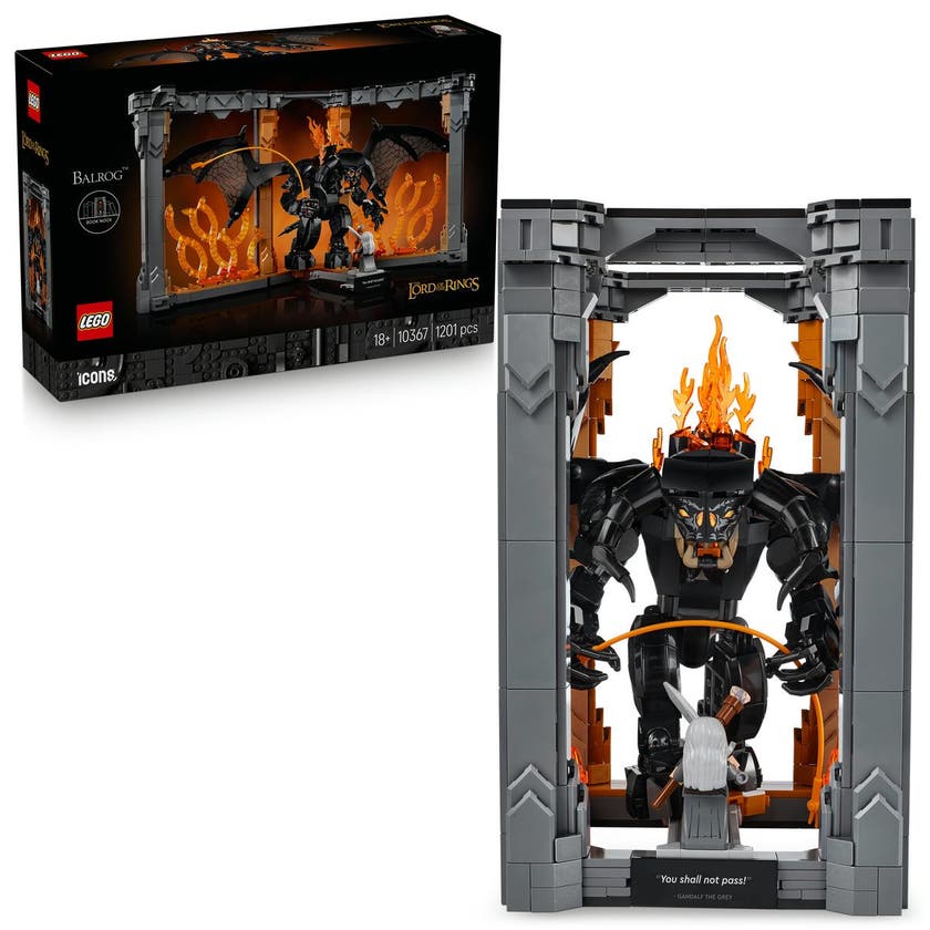 LEGO Icons 10367, Sagan om ringen: bokstöd med Balrog