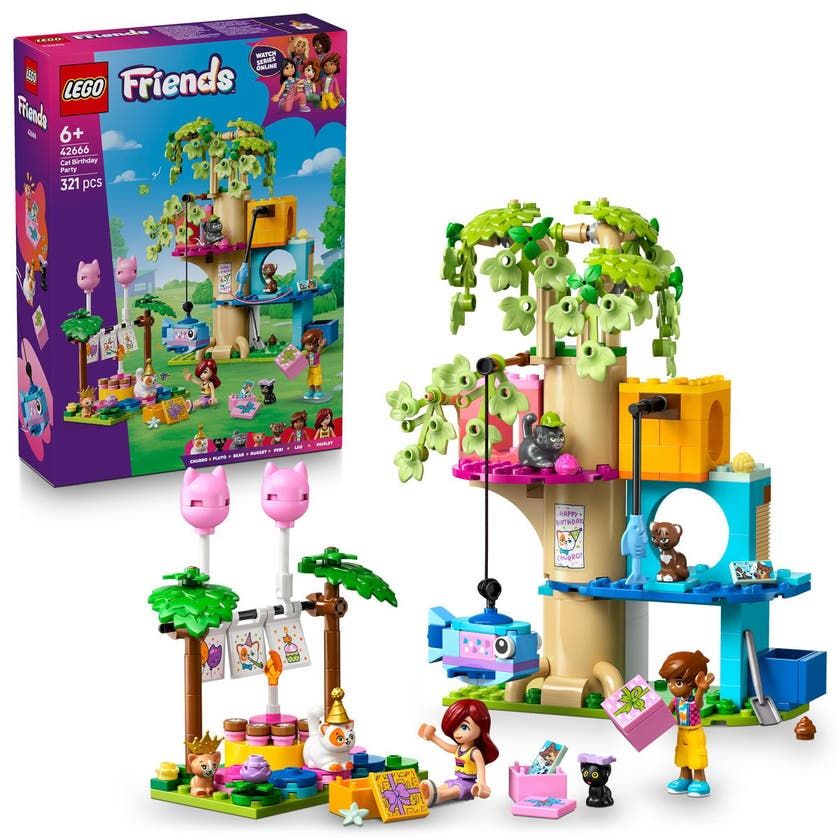 LEGO Friends 42666, Kattkalas & trädkoja