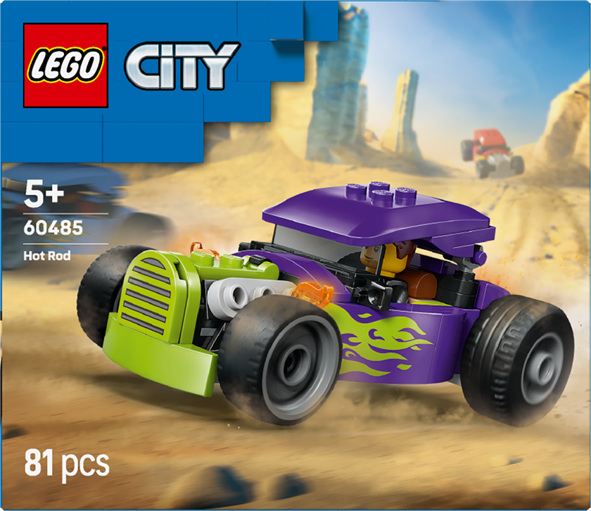 LEGO® City Hotrod Byggleksak med racerbil och minifigur 60485