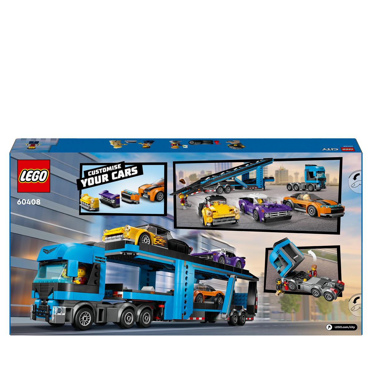 LEGO City 60408, Biltransport med sportbilar