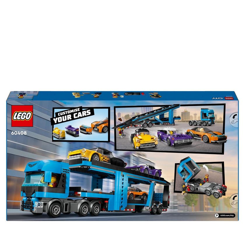 LEGO City 60408, Biltransport med sportbilar