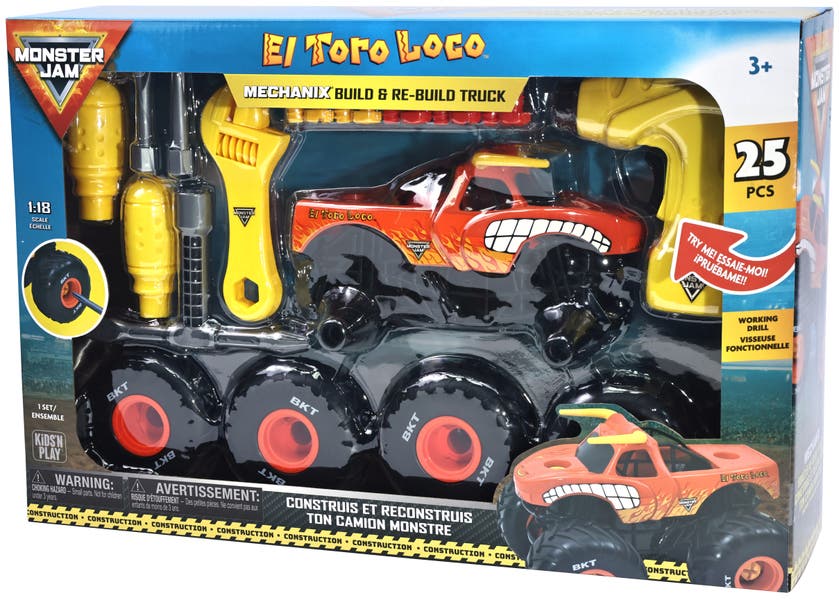 Monster Jam Mechanix El Toro Loco 1:18 byggsats