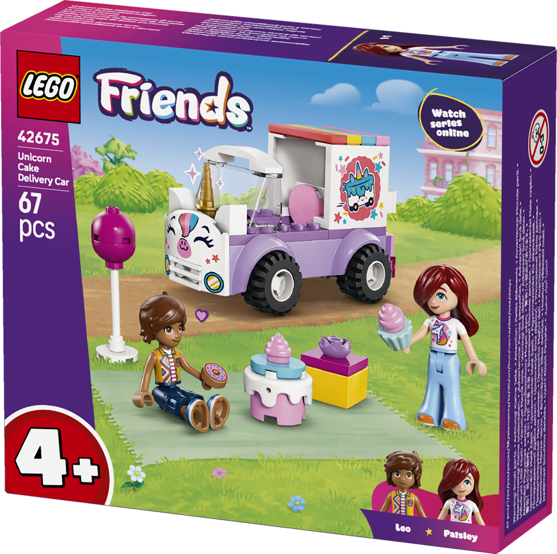 LEGO® Friends Enhörningsbil för tårtleveranser Leksak 42675