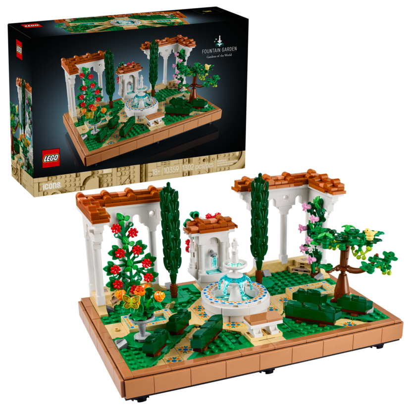 LEGO Icons 10359, Fontänträdgård