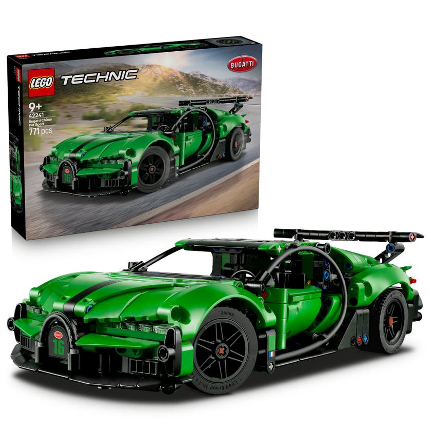 LEGO® Technic Grön Bugatti Chiron Pur Sport hyperbil 42241