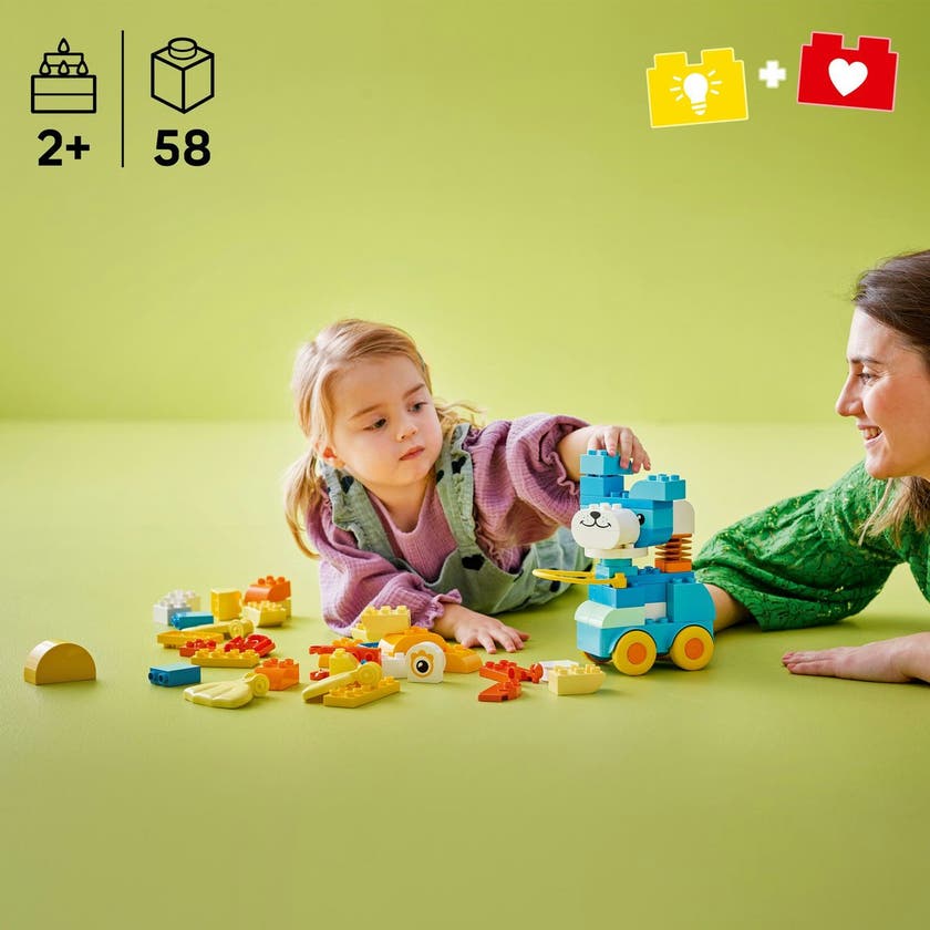 LEGO DUPLO Town 10448, 3-i-1 Djur på hjul