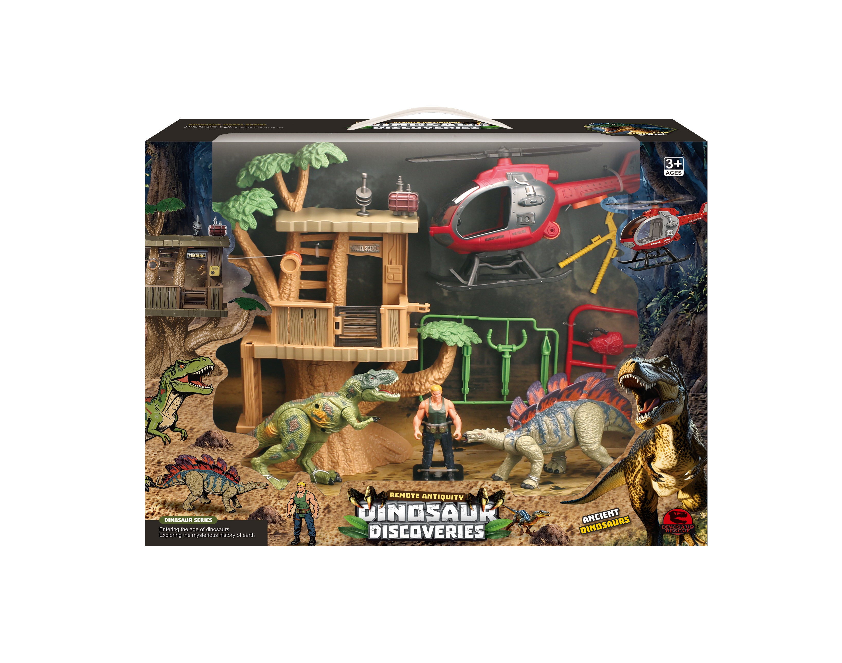 Animal Life Dinosariekit med koja