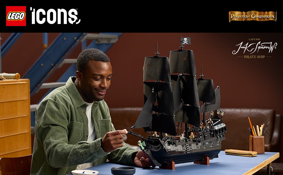 LEGO® Icons Kapten Jack Sparrows piratskepp, Byggset för vuxna 10365