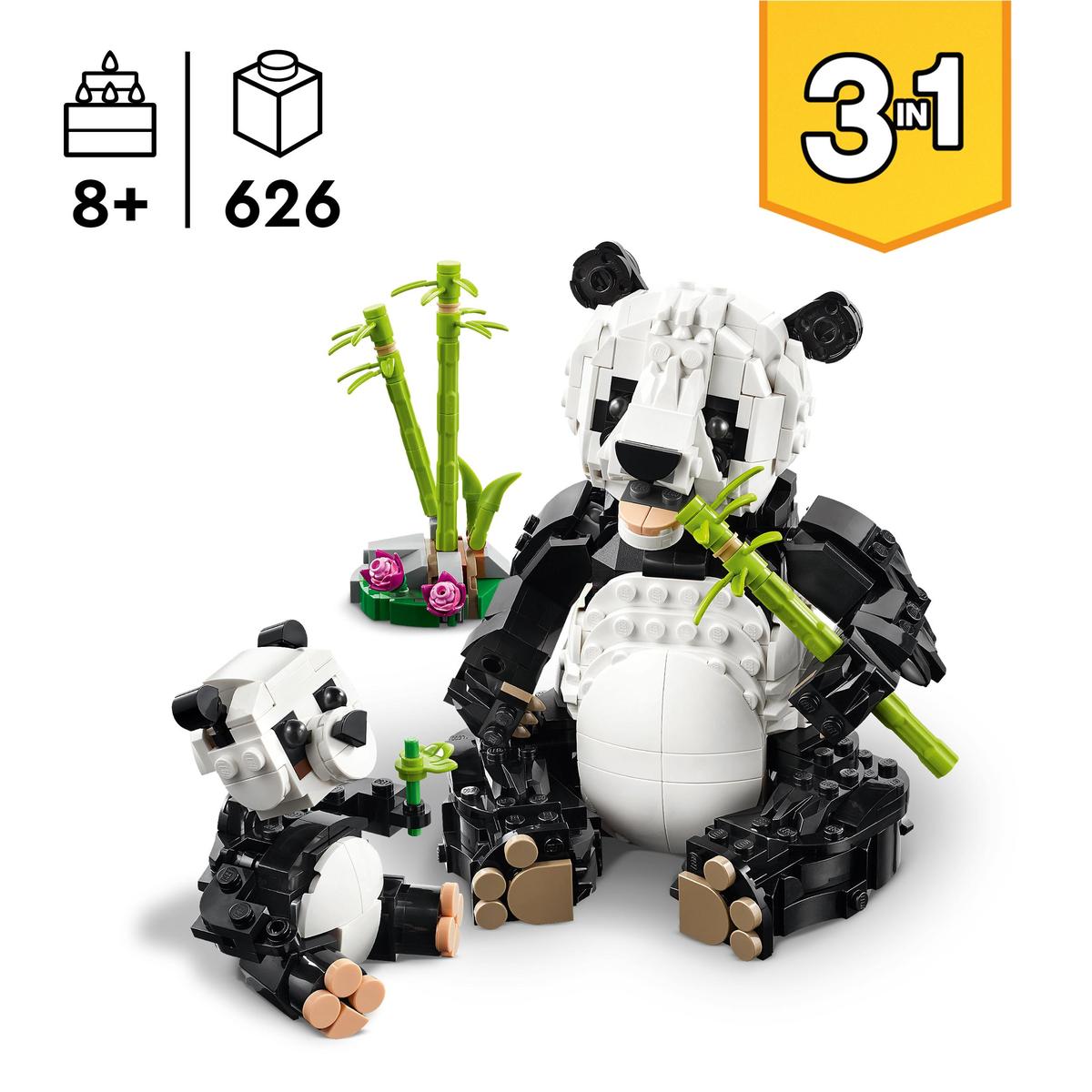 LEGO Creator 31165, Vilda djur: pandafamilj