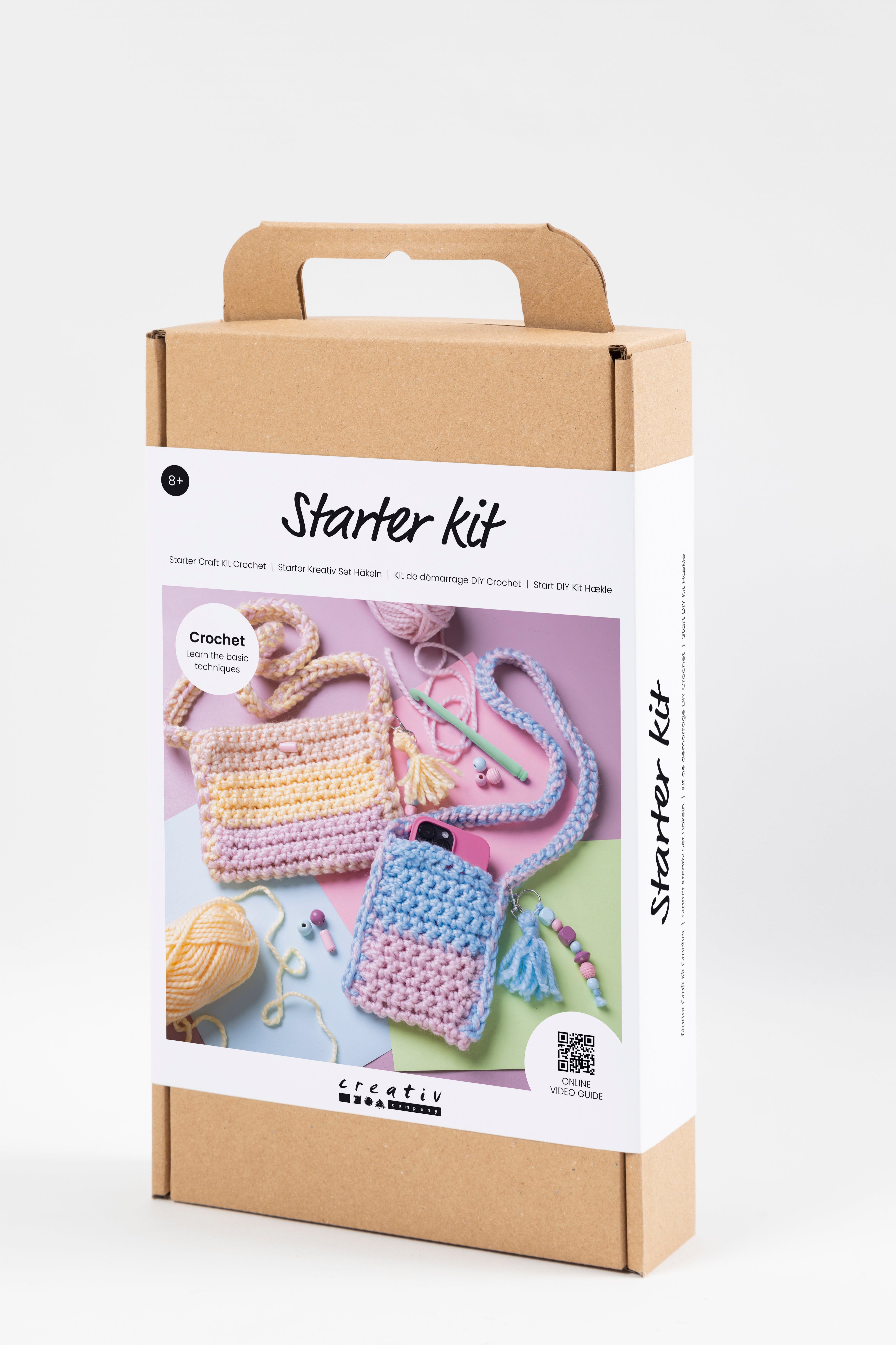 Start Diy Kit Virkning, Mixade Färger, Väskor