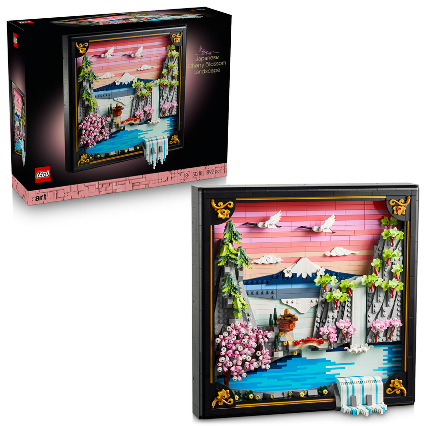 LEGO® Art Landskap med japanska körsbärsblommor Väggkonst 31218