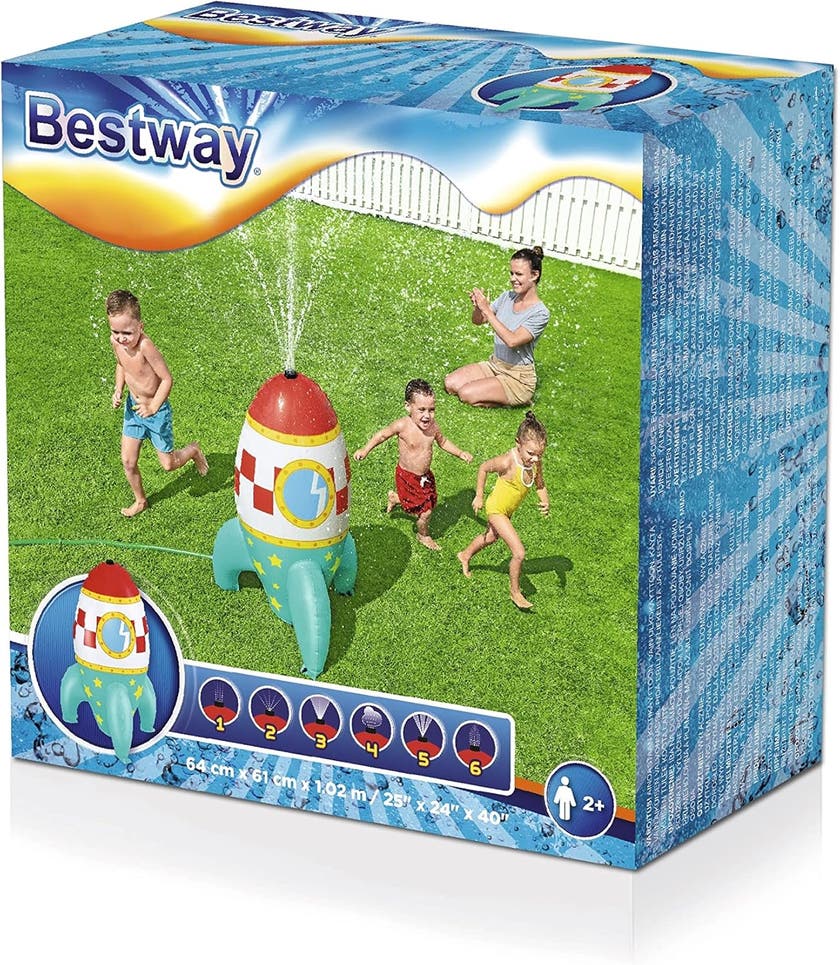 Bestway Space Blast Uppblåsbar Vattenspridare för barn – 64 x 61 x 102 cm
