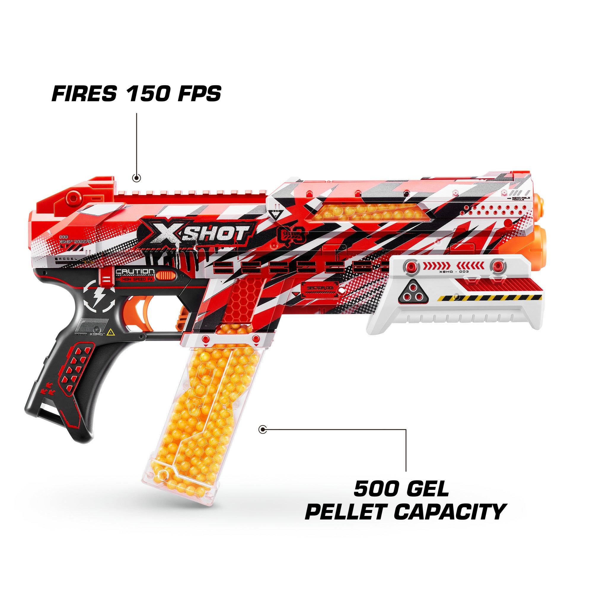 XSHOT Hyper Gel Clutch Blaster - 5,000 gelkulor