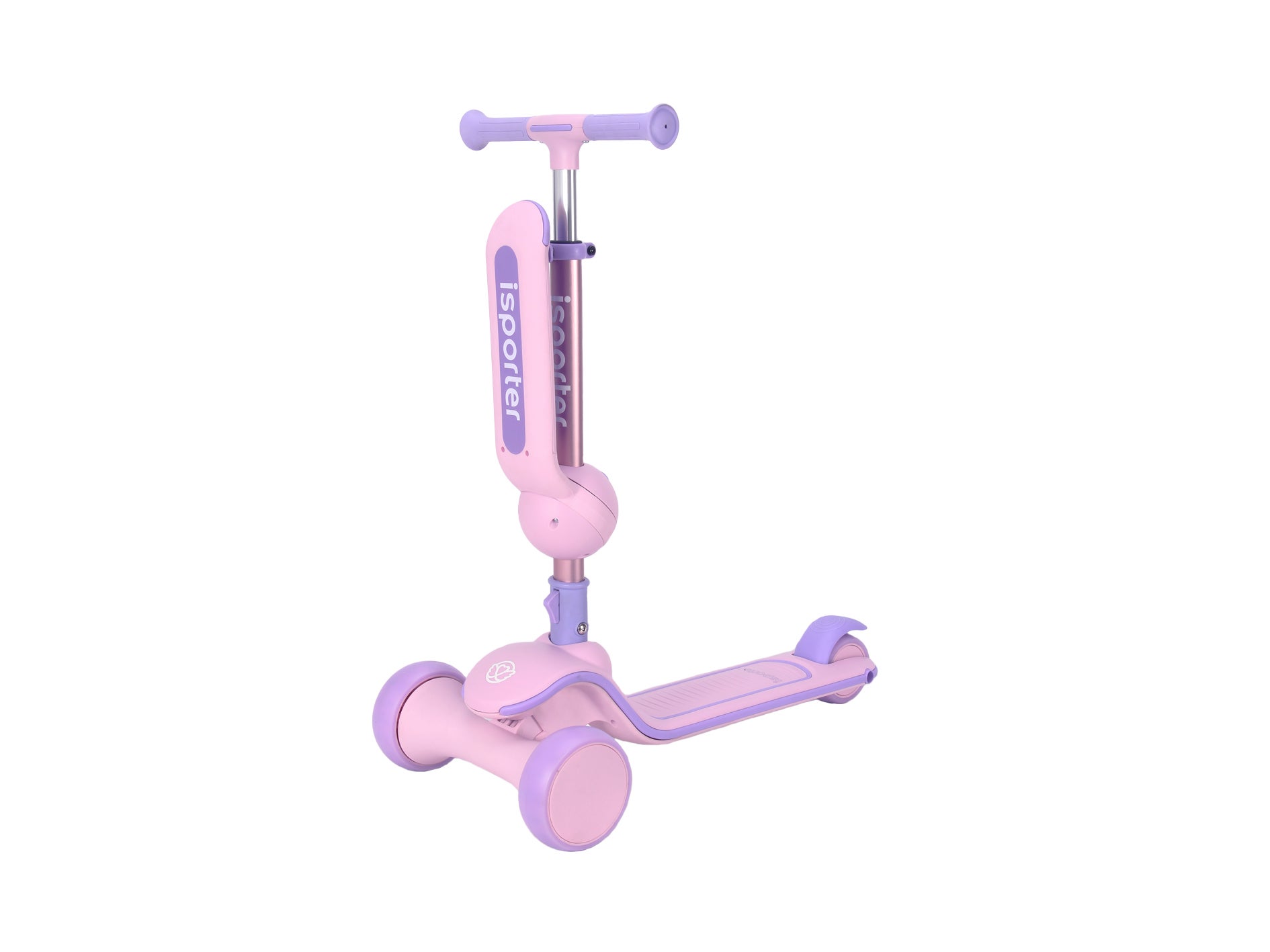 Skills - Scooter med sittdel rosa