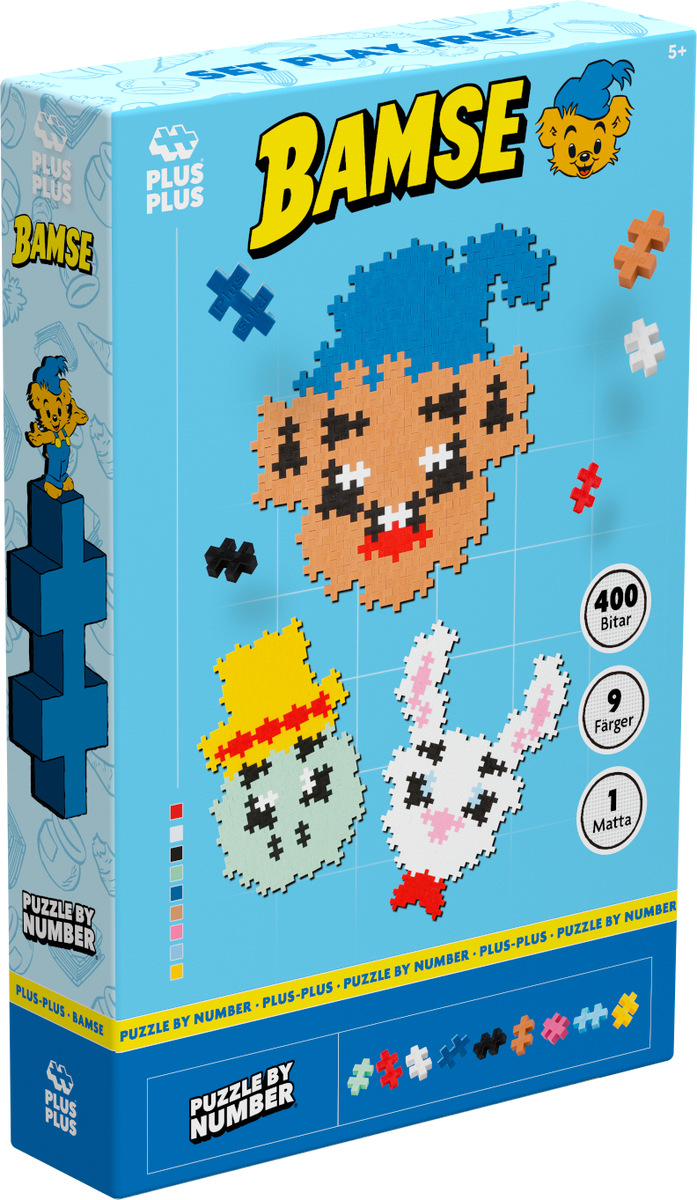 Plus-Plus Bamse, Skalman & Lille Skutt 400 stk