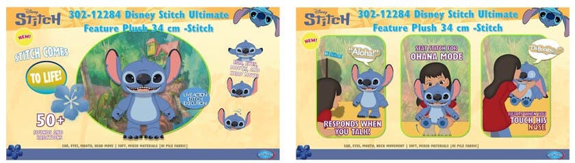 Disney Stitch Ultimate Feature Plush 34 cm -Stitch