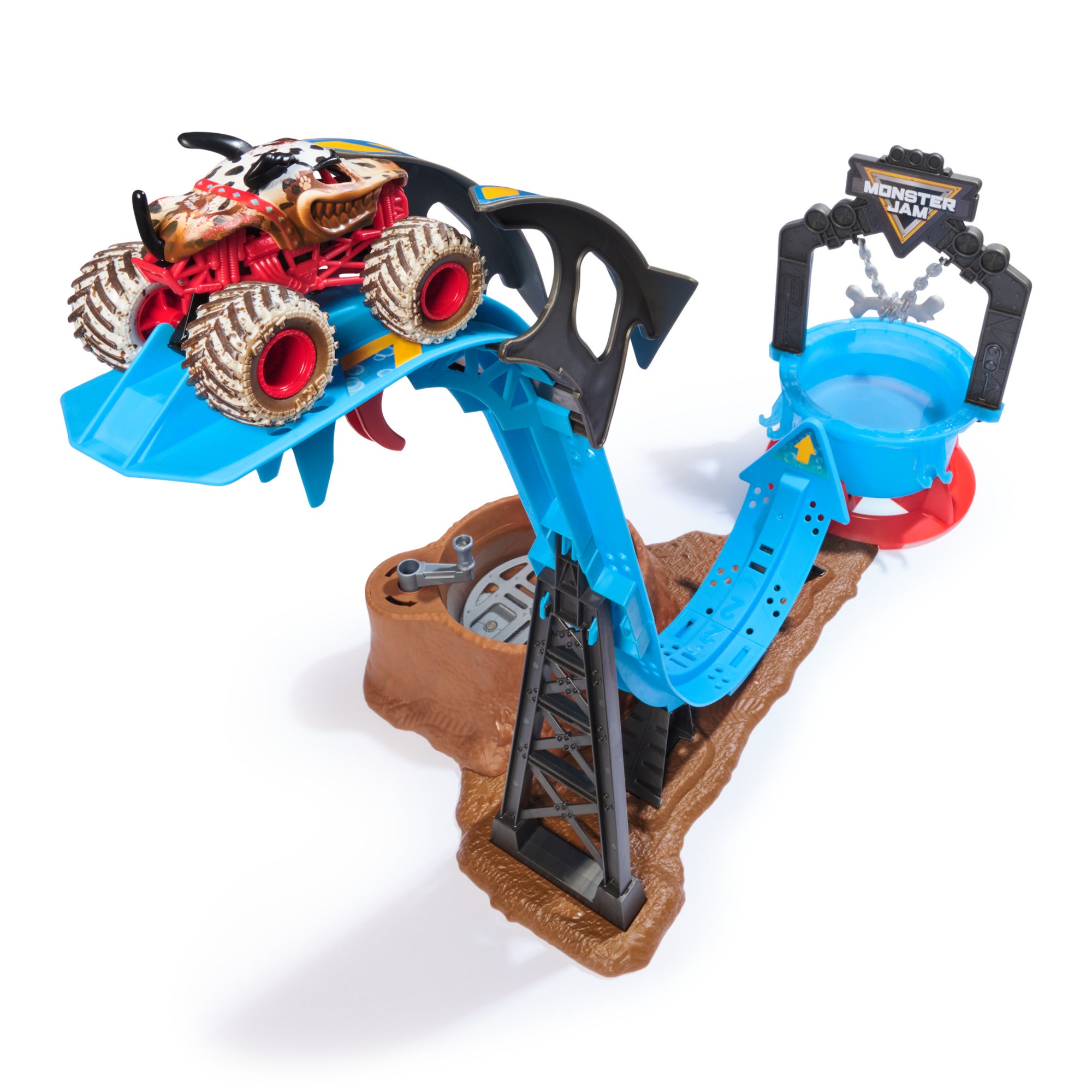 Monster Jam Mud Blasters Monster Mutt Dalmatian Dunk Tank