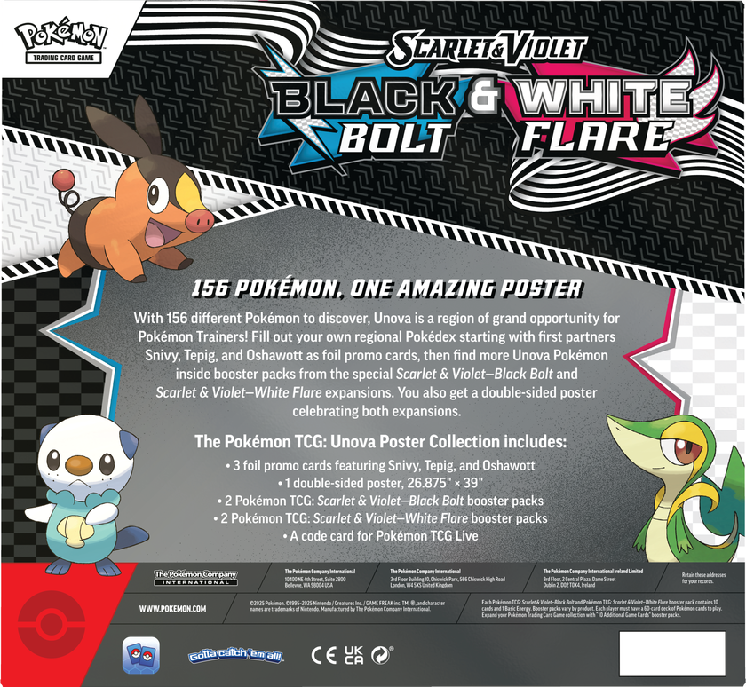 Pokemon Poster Collection Scarlet & Violet, Black Bolt & White Flare